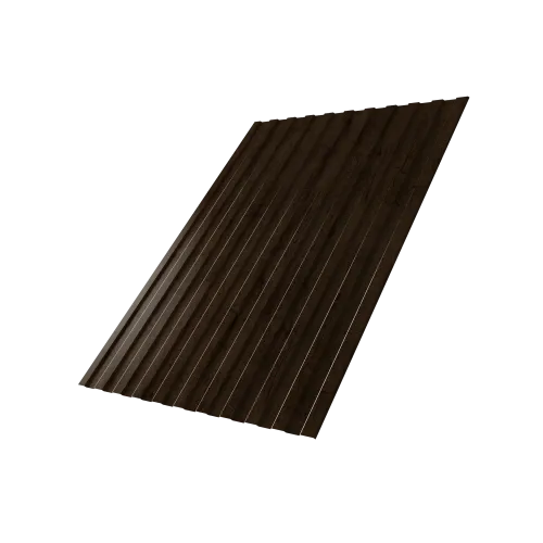 Профнастил С8A v03 0,45 Print Elite с пленкой Antique Wood TwinColor