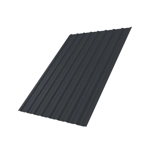 Профнастил С10A 0,7 PE-Double RAL 7024 мокрый асфальт