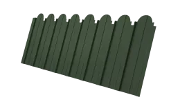 Профнастил C10A фигурный 0,5 Satin Matt TX RAL 6020 хромовая зелень