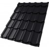 Металлочерепица квинта плюс 0,5 Satin Matt TX RAL 9005 черный