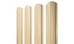 Штакетник Полукруглый Slim фигурный 0,45 PE RAL 1014 слоновая кость