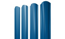 Штакетник Полукруглый Slim фигурный 0,45 PE RAL 5005 сигнальный синий