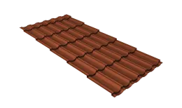 Профиль волновой квинта Юг 0,45 Drap RAL 8004 терракота