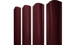 Штакетник Круглый фигурный Grand Line 0,5 ПЭ слим RAL 3005 красное вино