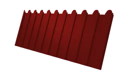 Профнастил С8A v02 фигурный Grand Line 0,45 PE RAL 3011 коричнево-красный