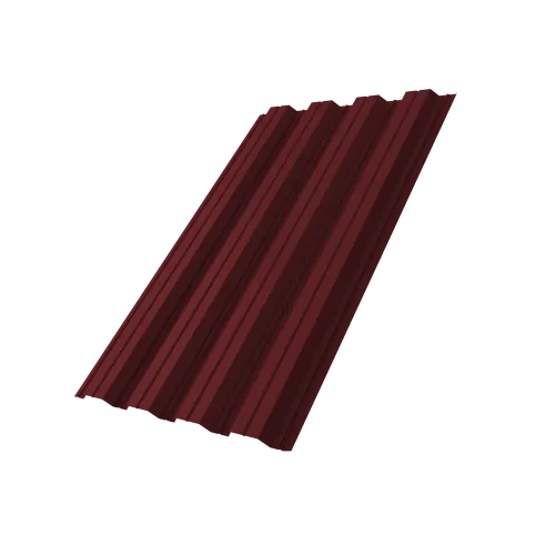 Профнастил НС44R 0,5 PE RAL 3005 красное вино