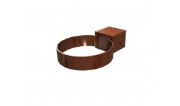 Хомут трубы Kliker Дизайн 100 ПВХ Grand Line Premium шоколадный (индивидуальная упаковка) (RAL 8017)