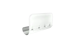 Ограничитель перелива Grand Line 125/90 RAL 9003 сигнальный белый