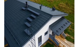 Снегозадержатель NEW трубчатый Grand Line RAL 7024 3м