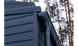 Колено стока Grand Line 90 мм RAL 7024 мокрый асфальт