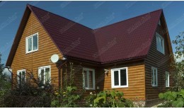 Колено стока Grand Line 90 мм RAL 3005 красное вино