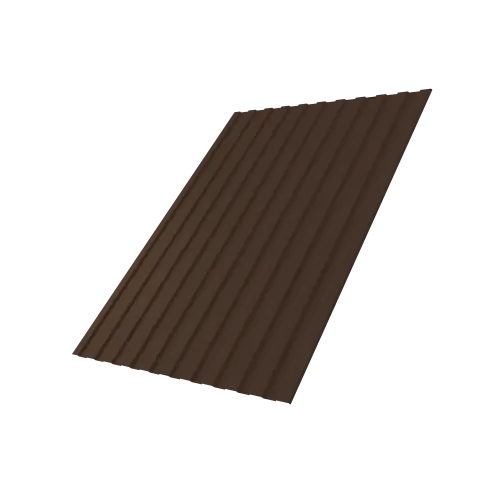 Профнастил С8A v03 0,5 Satin с пленкой RAL 8017 шоколад