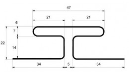Профиль H соединительный Grand Line Standart серый (3,0м)