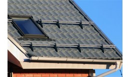 Снегозадержатель NEW трубчатый Grand Line RAL 7024 1м