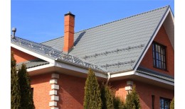 Снегозадержатель NEW трубчатый Grand Line RAL 7024 1м