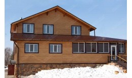 Воронка Grand Line 125/90 мм RAL 8017 шоколад