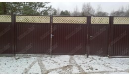 Калитка Estet Plus 2,0х1 RAL 8017/1014