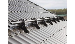 Снегозадержатель для фальцевой кровли Grand Line RAL 8017 3м