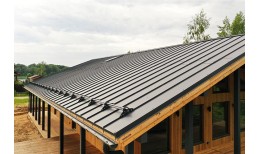 Снегозадержатель для фальцевой кровли Grand Line RAL 7024 3м