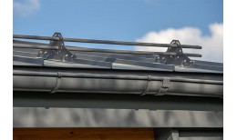 Снегозадержатель для фальцевой кровли Grand Line RAL 7024 3м