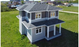 ЭкоБрус 0,345 0,45 PE с пленкой RAL 7024 мокрый асфальт