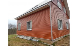 Корабельная доска НН 0,261 0,5 Satin с пленкой RAL 8004 терракота