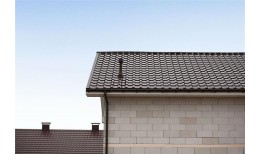 Металлочерепица камея 0,5 Satin RAL 8017 шоколад