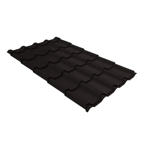 Металлочерепица камея 0,45 Drap ТХ RAL 9005 черный