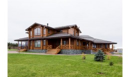 Металлочерепица камея Grand Line 0,5 GreenCoat Pural BT RR 32 темно-коричневый (RAL 8019 серо-коричневый)