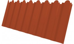 Профнастил С20B фигурный Grand Line 0,5 Satin Matt RAL 8004 терракота