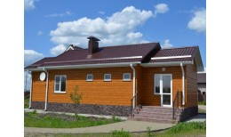 ЭкоБрус 0,345 Gofr Grand Line 0,5 Satin с пленкой RAL 8004 терракота