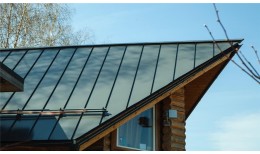 Кликфальц Grand Line 0,45 PE с пленкой на замках RAL 7024 мокрый асфальт