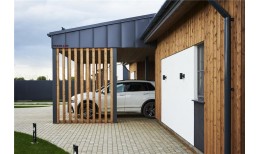 Кликфальц Grand Line 0,45 PE с пленкой на замках RAL 7024 мокрый асфальт