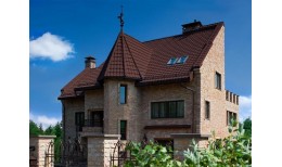 Лист Metrotile MetroRoman коричневый