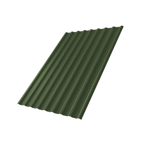 Профнастил С20R 0,5 Satin Matt TX RAL 6020 хромовая зелень