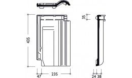 Рядовая черепица Braas Рубин 11V темно-коричневый