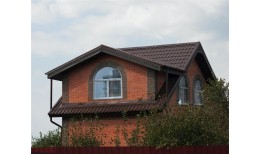 Металлочерепица классик 0,5 Rooftop Бархат RAL 8017 шоколад