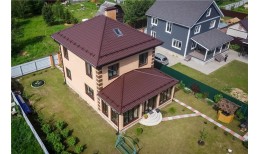 Металлочерепица классик 0,5 Rooftop Бархат RAL 8017 шоколад