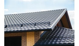 Металлочерепица кредо 0,5 Rooftop Бархат RAL 9005 черный