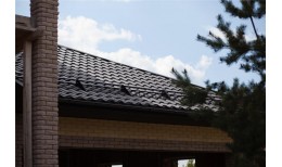 Металлочерепица кредо 0,5 Rooftop Бархат RAL 9005 черный