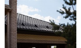 Металлочерепица кредо 0,5 Rooftop Бархат RAL 9005 черный