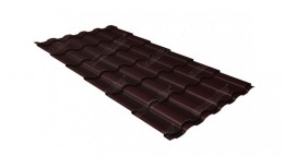 Металлочерепица кредо 0,5 Rooftop Бархат RAL 8017 шоколад