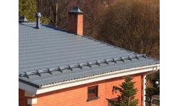 Снегозадержатель NEW трубчатый Grand Line RAL 9005 3м