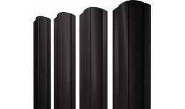 Штакетник Круглый фигурный Grand Line 0,5 Drap RR 32 темно-коричневый