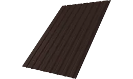 Профнастил С10R Grand Line 0,45 ПЭ матовый с пленкой RAL 8017 шоколад