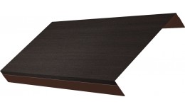 Ламель обратная 150 жалюзи Texas 0,45 Print Elite с пленкой Coffee Wood TwinColor
