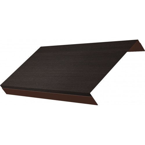 Ламель обратная 150 жалюзи Texas 0,45 Print Elite с пленкой Coffee Wood TwinColor