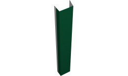 Крепежная планка нижняя для забора жалюзи Техас Grand Line 0,45 ПЭ RAL 6005 зеленый мох (3м)