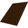 Профнастил С20A Grand Line 0,45 Print Elite с пленкой Choco Wood TwinColor