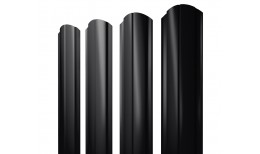 Штакетник Полукруглый Slim фигурный 0,5 Satin RAL 9005 черный